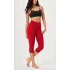 imageODODOS ODCLOUD Buttery Soft Lounge Yoga Capris for Women 14quot  19quot  21quot High Waist Capri LeggingsRed