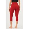 imageODODOS ODCLOUD Buttery Soft Lounge Yoga Capris for Women 14quot  19quot  21quot High Waist Capri LeggingsRed