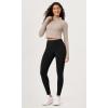 imageODODOS ODLEX 78 High Waist Workout Leggings with Pockets for Women 25quot28quot Tummy Control Athletic Yoga PantsBlack