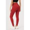 imageODODOS ODLEX 78 High Waist Workout Leggings with Pockets for Women 25quot28quot Tummy Control Athletic Yoga PantsRed