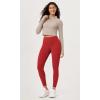 imageODODOS ODLEX 78 High Waist Workout Leggings with Pockets for Women 25quot28quot Tummy Control Athletic Yoga PantsRed
