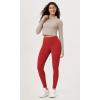 imageODODOS ODLEX 78 High Waist Workout Leggings with Pockets for Women 25quot28quot Tummy Control Athletic Yoga PantsRed