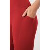 imageODODOS ODLEX 78 High Waist Workout Leggings with Pockets for Women 25quot28quot Tummy Control Athletic Yoga PantsRed