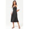 imageODODOS Square Neck Midi Dress with Pockets for Women Summer Casual Sleeveless Sundress Flare Tank DressCharcoal