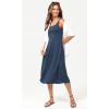 imageODODOS Square Neck Midi Dress with Pockets for Women Summer Casual Sleeveless Sundress Flare Tank DressDark Blue