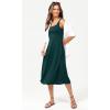 imageODODOS Square Neck Midi Dress with Pockets for Women Summer Casual Sleeveless Sundress Flare Tank DressDark Green