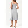 imageODODOS Square Neck Midi Dress with Pockets for Women Summer Casual Sleeveless Sundress Flare Tank DressHeather Grey