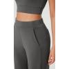 imageODODOS Womens Modal Soft Relaxed Cropped Pants High Waist Casual Wide Leg Pants with Pockets  25quot InseamCharcoal