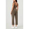 imageODODOS Womens Modal Soft Relaxed Cropped Pants High Waist Casual Wide Leg Pants with Pockets  25quot InseamEspresso