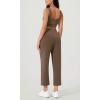 imageODODOS Womens Modal Soft Relaxed Cropped Pants High Waist Casual Wide Leg Pants with Pockets  25quot InseamNutria