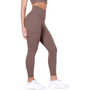 imageODODOS BodyHugging Workout Leggings with Back Pocket for Women 25quot 28quot High Waist Yoga PantsPurple Taupe