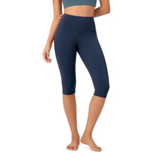 imageODODOS ODCLOUD Buttery Soft Lounge Yoga Capris for Women 14quot  19quot  21quot High Waist Capri LeggingsNavy