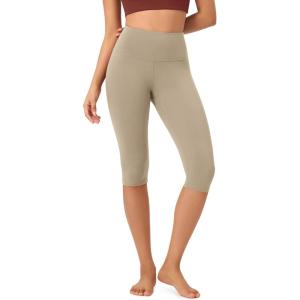 imageODODOS ODCLOUD Buttery Soft Lounge Yoga Capris for Women 14quot  19quot  21quot High Waist Capri LeggingsShaker Beige