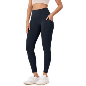 imageODODOS ODLEX 78 High Waist Workout Leggings with Pockets for Women 25quot28quot Tummy Control Athletic Yoga PantsDeep Navy