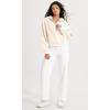 imageODODOS HalfZip Hoodies for Women Fleece Lined Cropped Sweatshirts Pullover Long Sleeve Sweater Thumb HoleCream