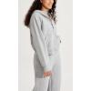 imageODODOS HalfZip Hoodies for Women Fleece Lined Cropped Sweatshirts Pullover Long Sleeve Sweater Thumb HoleHeather Grey