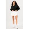 imageODODOS Purevibe Cotton Cropped Hoodies for Women Long Sleeve Pullover Crop Hooded SweatshirtsBlack