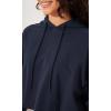 imageODODOS Purevibe Cotton Cropped Hoodies for Women Long Sleeve Pullover Crop Hooded SweatshirtsDark Blue