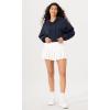 imageODODOS Purevibe Cotton Cropped Hoodies for Women Long Sleeve Pullover Crop Hooded SweatshirtsDark Blue