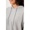 imageODODOS Purevibe Cotton Cropped Hoodies for Women Long Sleeve Pullover Crop Hooded SweatshirtsHeather Gray