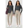 imageODODOS Split Hem Long Sleeve Tee for Women Modal Soft Crew Neck Athletic Gym Workout Tops Yoga ShirtsDark Grey