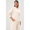 imageODODOS Womens Fleece Lined Oversized Sweatshirts Long Sleeve Crew Neck Pullover TopCream
