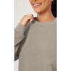 imageODODOS Womens Fleece Lined Oversized Sweatshirts Long Sleeve Crew Neck Pullover TopMushroom
