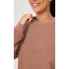 imageODODOS Womens Fleece Lined Oversized Sweatshirts Long Sleeve Crew Neck Pullover TopMuted Clay