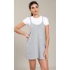 imageODODOS Womens Purevibe Cotton Mini Dress with Pockets Strappy Racerback Cover Up Tank Dress Shirts Not IncludedHeather Gray