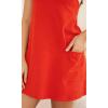 imageODODOS Womens Purevibe Cotton Mini Dress with Pockets Strappy Racerback Cover Up Tank Dress Shirts Not IncludedOrange