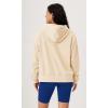 imageODODOS Womens Purevibe Cotton Oversized Hoodies Side Slit Sweatshirts Long Sleeve Pullover Top with PocketBeige