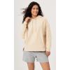 imageODODOS Womens Purevibe Cotton Oversized Hoodies Side Slit Sweatshirts Long Sleeve Pullover Top with PocketBeige