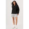 imageODODOS Womens Purevibe Cotton Oversized Hoodies Side Slit Sweatshirts Long Sleeve Pullover Top with PocketBlack