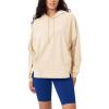 imageODODOS Womens Purevibe Cotton Oversized Hoodies Side Slit Sweatshirts Long Sleeve Pullover Top with PocketBeige
