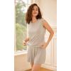 imageODODOS Modal Soft Sleeveless Shirts for Women Crew Neck Yoga Tee Summer Flowy Workout Tank TopsAbalone