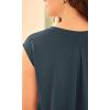 imageODODOS Modal Soft Sleeveless Shirts for Women Crew Neck Yoga Tee Summer Flowy Workout Tank TopsDeep Teal