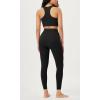 imageODODOS ODLIFT 20 Compression Leggings with Pockets for Women 25quot High Waist 78 Workout Running Yoga PantsBlack