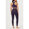 imageODODOS ODLIFT 20 Compression Leggings with Pockets for Women 25quot High Waist 78 Workout Running Yoga PantsDark Purple