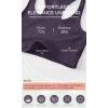 imageODODOS Racerback Sports Bra for Women Non Padded Double Layer Yoga Tank Workout Crop TopsBlackdark Purple
