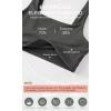 imageODODOS Square Neck Sports Bra for Women Wirefree Non Padded Yoga Tank Workout Crop TopsBlackcharcoal