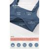 imageODODOS Square Neck Sports Bra for Women Wirefree Non Padded Yoga Tank Workout Crop TopsInk Blue
