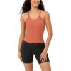 imageODODOS Womens Crop Seamless RibKnit Camisole Strappy Racerback Cropped Tank TopsCoral