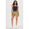 imageODODOS Womens Crop Seamless RibKnit Camisole Strappy Racerback Cropped Tank TopsNavy