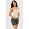 imageODODOS Womens Crop Seamless RibKnit Camisole Strappy Racerback Cropped Tank TopsOatmeal