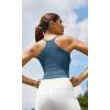 imageODODOS Womens Crop Seamless RibKnit Camisole Strappy Racerback Cropped Tank TopsOcean