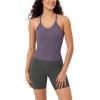 imageODODOS Womens Crop Seamless RibKnit Camisole Strappy Racerback Cropped Tank TopsViolet