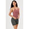 imageODODOS Womens Crop Seamless RibKnit Camisole Strappy Racerback Cropped Tank TopsWatermelon
