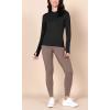 imageODODOS Womens UPF 50 Sun Protection Hoodie with Pockets Thumb Holes SPF Lightweight Long Sleeve Full Zip JacketBlack