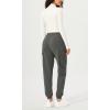 imageODODOS Cargo Jogger Pants for Women Purevibe Cotton Mid Waist Track Cuff Lounge Sweatpant with PocketsCharcoal