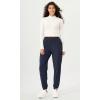 imageODODOS Cargo Jogger Pants for Women Purevibe Cotton Mid Waist Track Cuff Lounge Sweatpant with PocketsDeep Navy